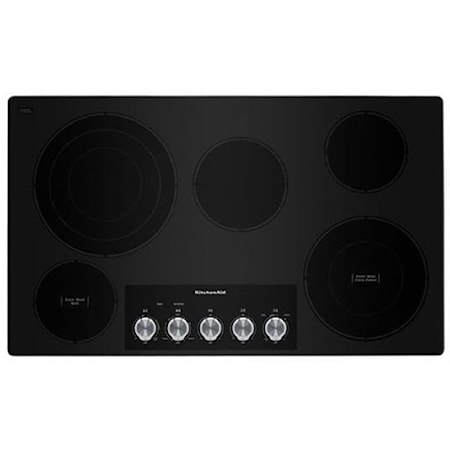 36" Electric Cooktop with 5 Elements and Kno