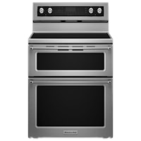 30" 5 Burner Electric Double Oven Range with True Convection