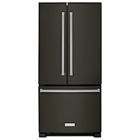 22 Cu. Ft. 33-Inch Width Standard Depth French Door Refrigerator with Interior Dispenser