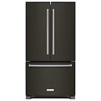 25 Cu. Ft. 36-Width Standard Depth French Door Refrigerator with Interior Dispenser