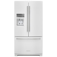 26.8 cu. ft. 36"Width Standard Depth French Door Refrigerator with Exterior Ice and Water and PrintShield™ Finish