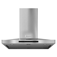 36'' Island-Mount, 3-Speed Canopy Ventilation  Hood