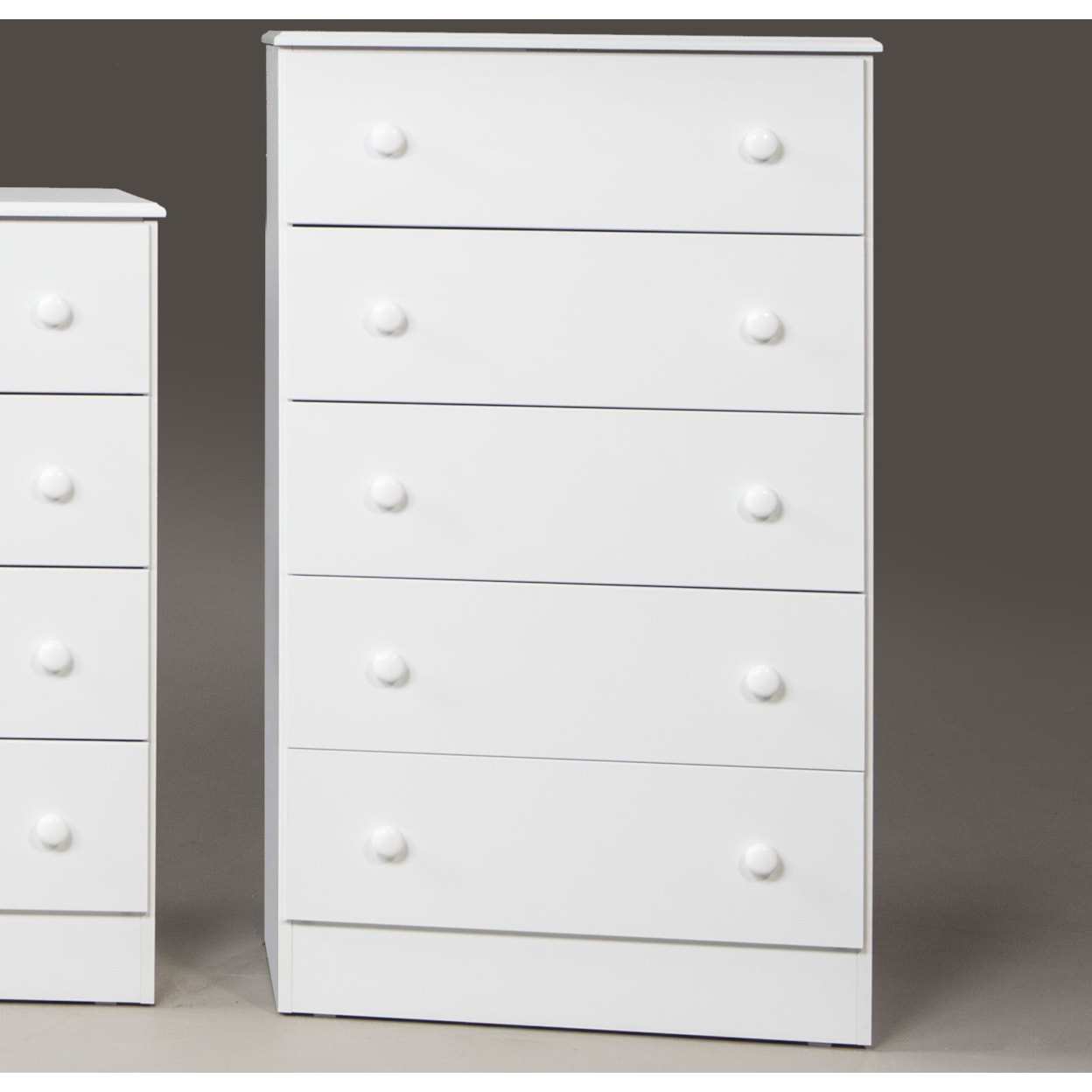 Kith Furniture 193 White WHITE 5 DRAWER  CHEST |