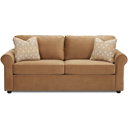 Dreamquest Queen Sleeper Sofa with Rolled Arms