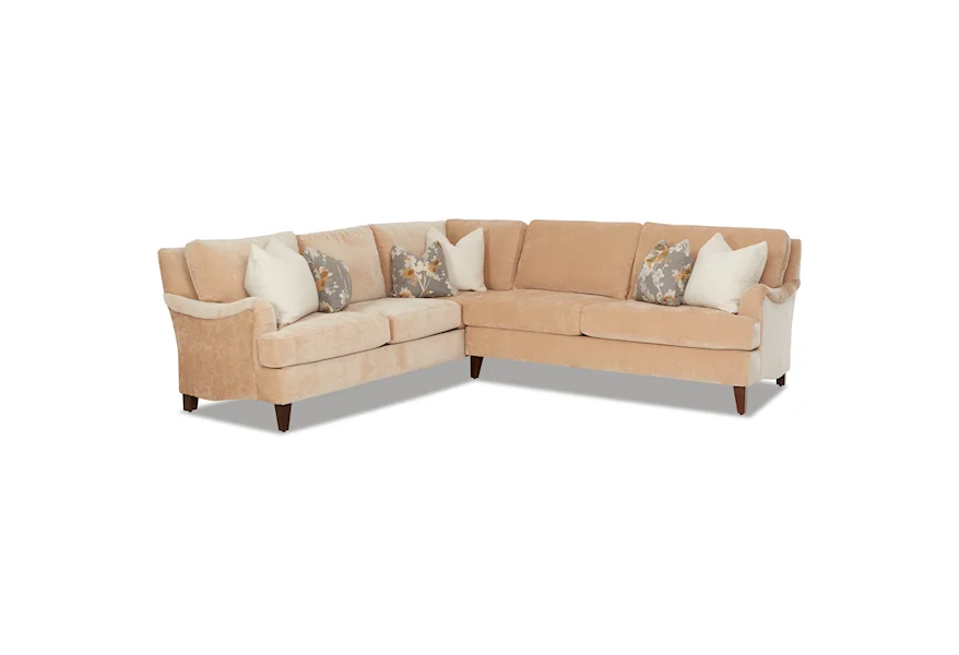 Alden 2-Piece Sectional by Klaussner at Wayside Furniture & Mattress
