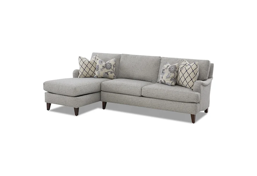 Alden Sofa Chaise by Klaussner at Van Hill Furniture