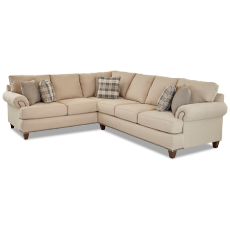 2 Pc Sectional Sofa w/ RAF Sofa