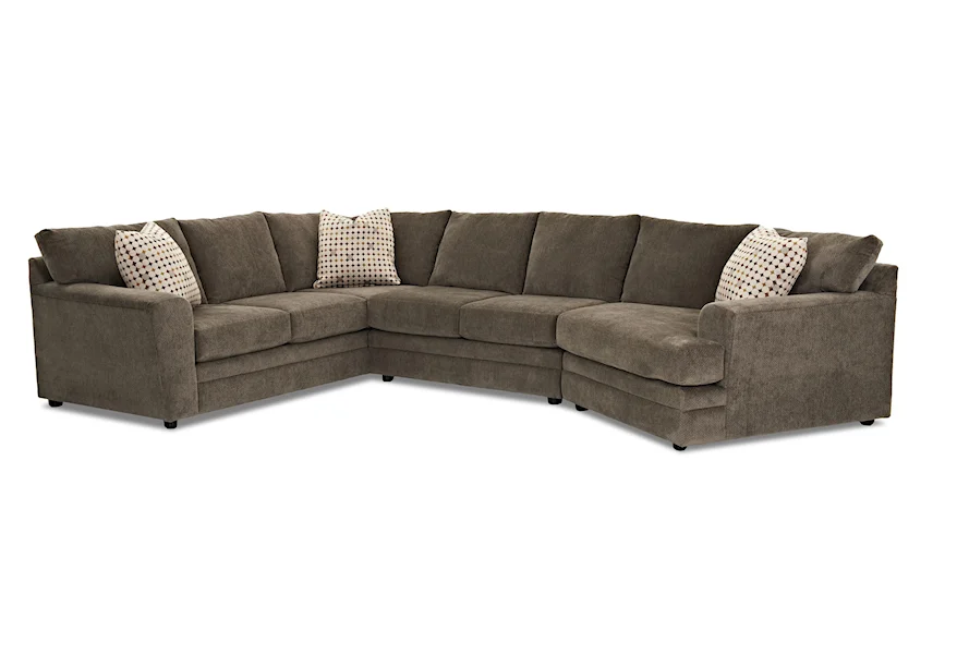 Ashburn Sectional Sofa by Klaussner at Wayside Furniture & Mattress