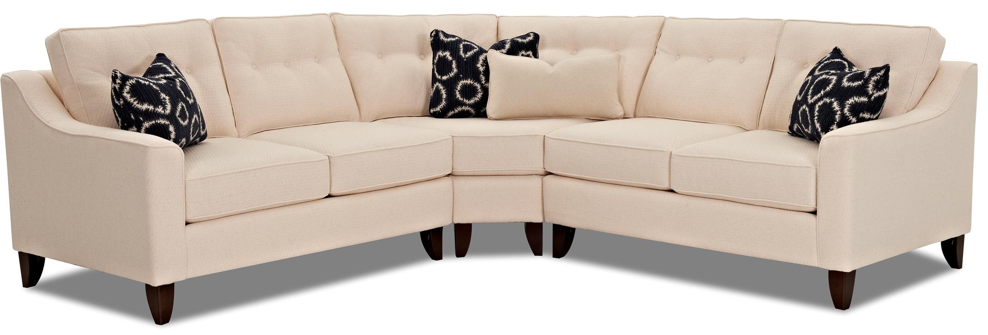 3 Piece Sectional with Wedge