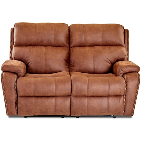 Power Reclining Loveseat w/ Nails