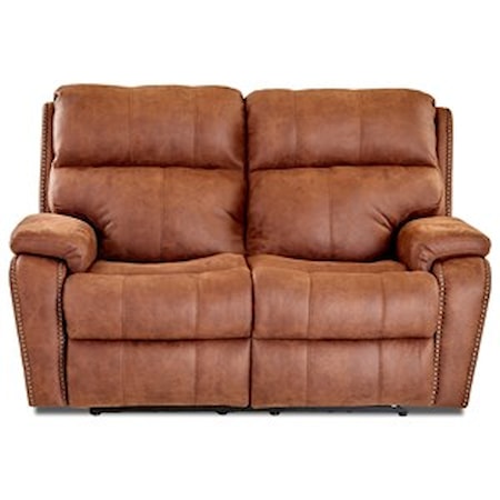 Reclining Loveseat w/ Nails
