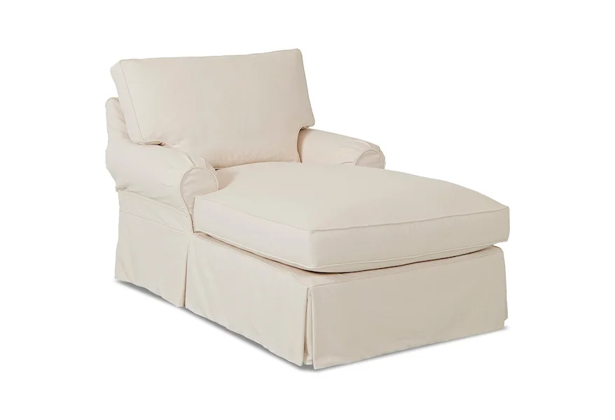 Carolina Chaise with Slipcover by Klaussner at Johnny Janosik