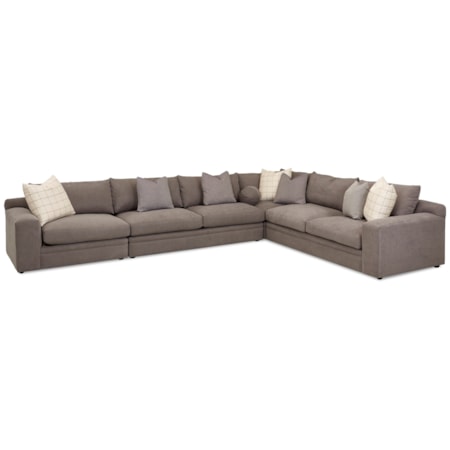 4 Pc Sectional Sofa w/ LAF Chair