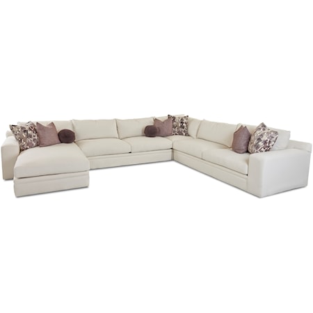 4 Pc Sectional Sofa w/ LAF Chaise