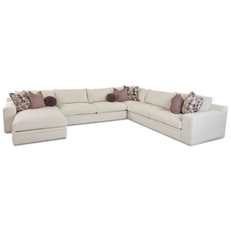 4 Pc Sectional Sofa w/ LAF Chaise