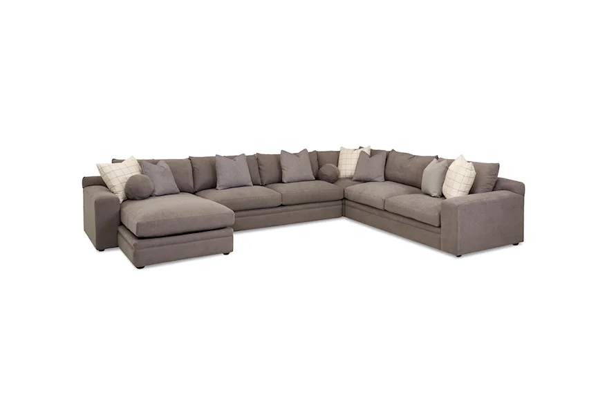 Casa Mesa 4 Pc Sectional Sofa w/ LAF Chaise by Klaussner at Pilgrim Furniture City