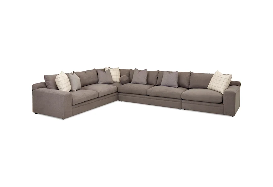 Casa Mesa 4 Pc Sectional Sofa w/ RAF Chair by Klaussner at Johnny Janosik