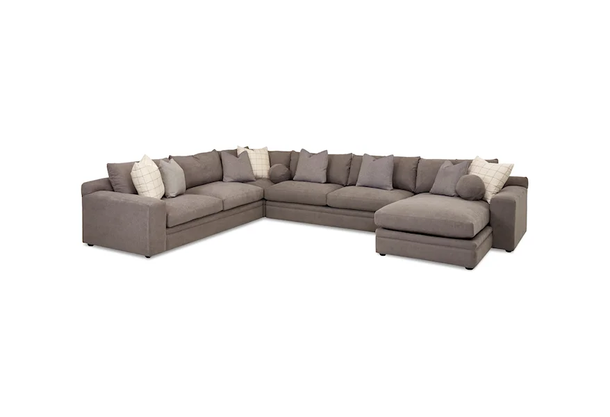 Casa Mesa 4 Pc Sectional Sofa w/ RAF Chaise by Klaussner at Johnny Janosik