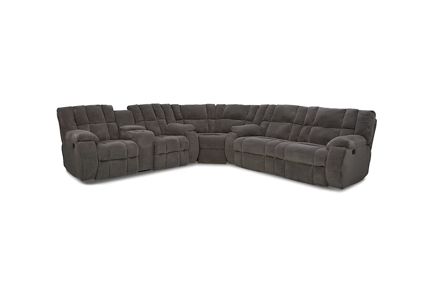 Dozer Reclining Sectional by Klaussner at Johnny Janosik