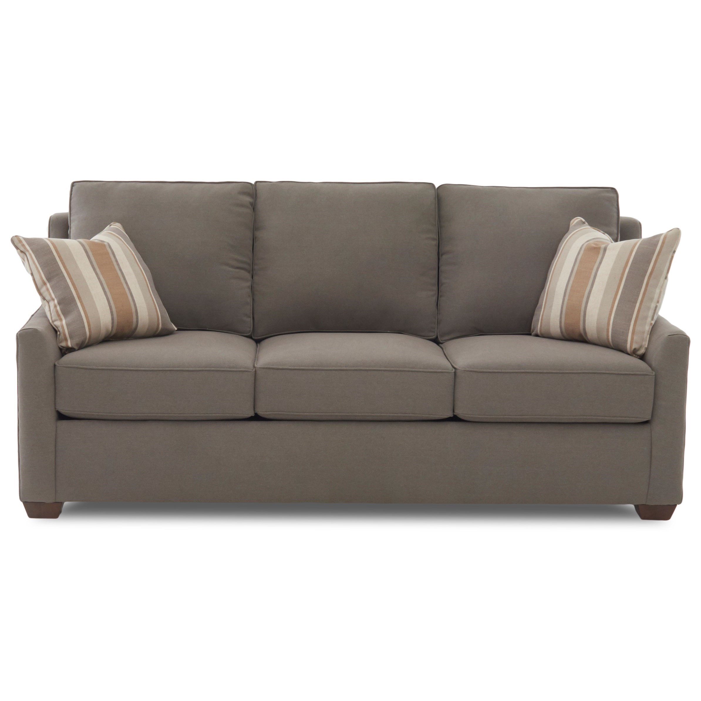 Contemporary 80" Sleeper Sofa with Air Coil Mattress