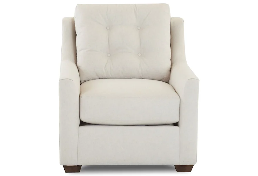 Grayton Chair w/ Button Tufting by Klaussner at Johnny Janosik