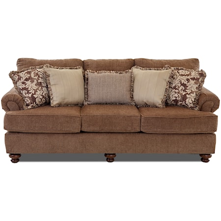 Traditional Stationary Sofa