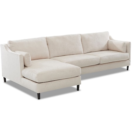 3-Seat Contemporary Modular Chaise Sofa with LAF Chaise