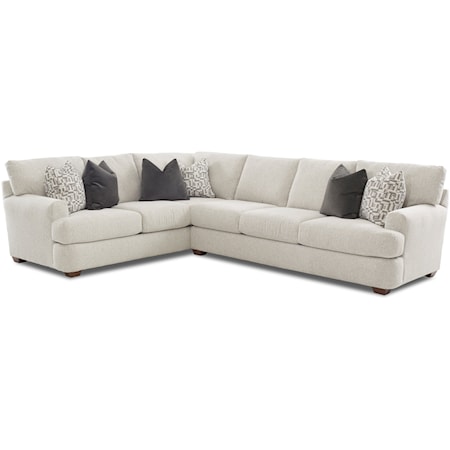 2 Pc Sectional Sofa w/ LAF Corner Sofa