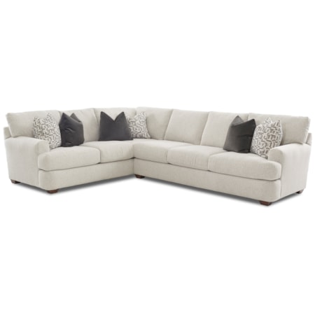 2 Pc Sectional Sofa w/ LAF Corner Sofa