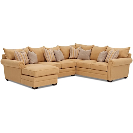 4 Pc Sectional Sofa w/ LAF Chaise