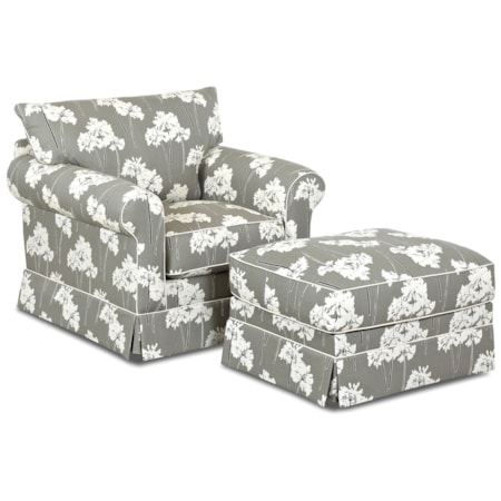 Chair & Ottoman Set