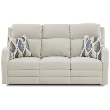 Reclining Sofa w/ Pillows