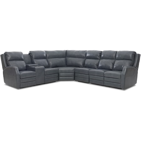 4 Seat Pwr Reclining Sect Sofa w/ Pwr Head