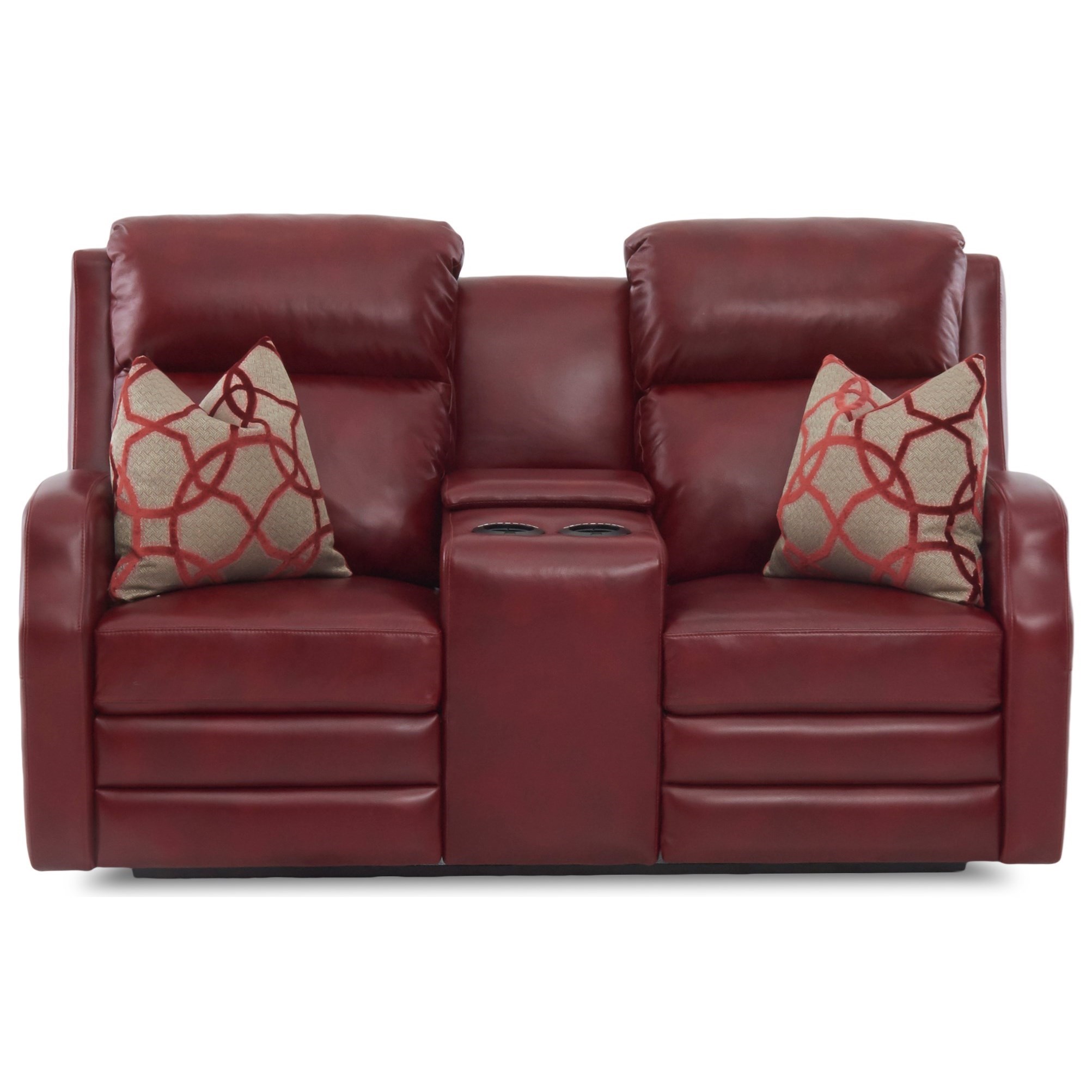 Pwr Console Recl Love w/ Pillows Pwr Head