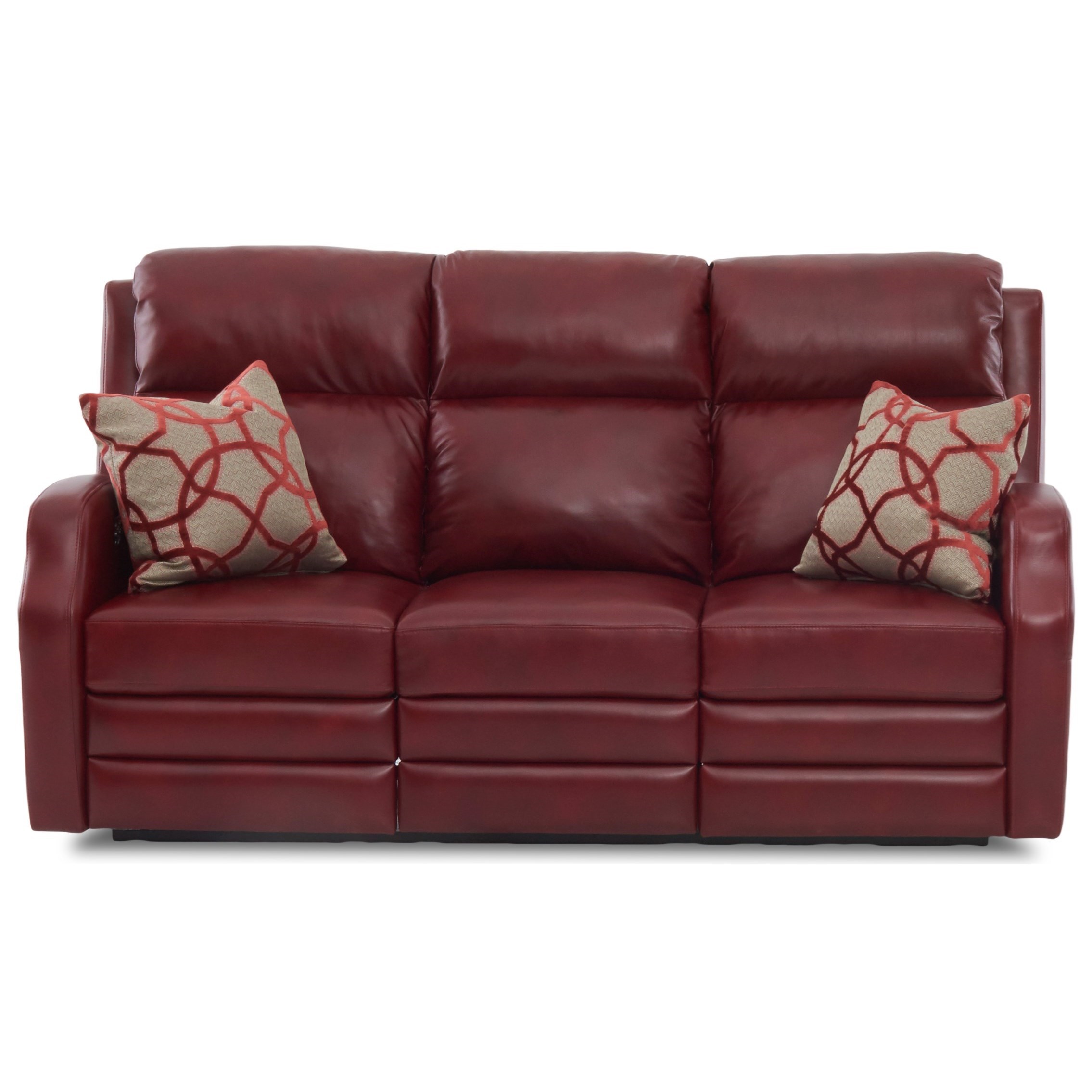 Reclining Sofa w/ Pillows
