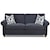 Klaussner Lillington Distinctions  Transitional Stationary Sofa with Down Blend Cushions and Welts