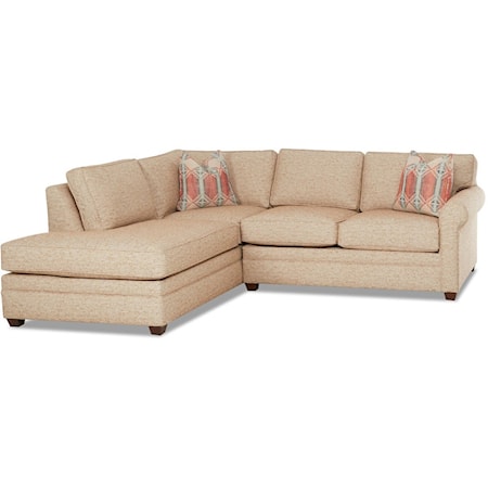 Casual 2-Piece Sectional Sofa with LAF Sofa Chaise