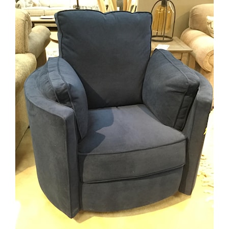 Transitional Reclining Swivel Chair