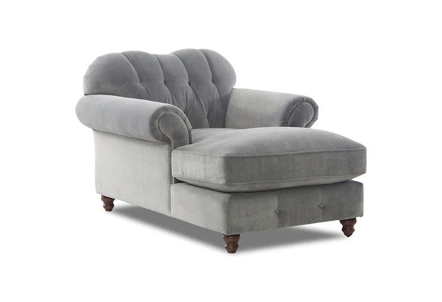 Shelby Chaise (no nails) by Klaussner at Pilgrim Furniture City