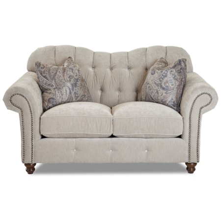 Loveseat w/ Nailheads
