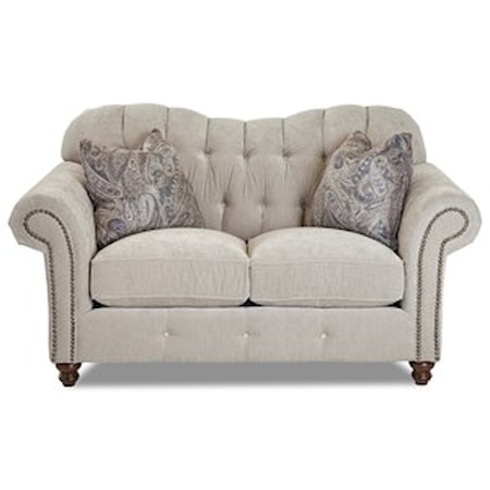 Loveseat w/ Nailheads