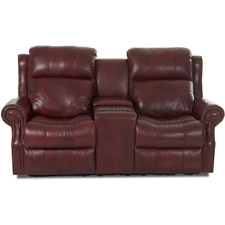 Power Reclining Loveseat w/ Console