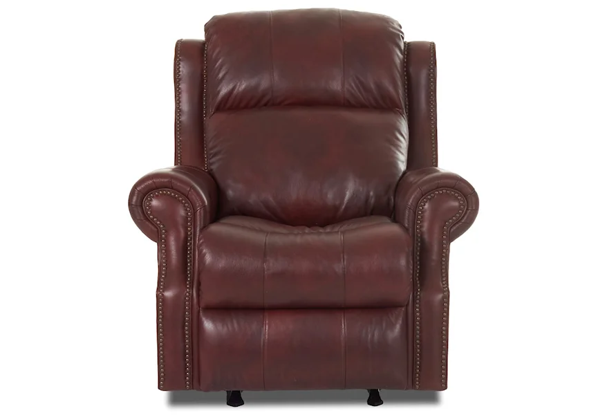 Vivio Pwr Reclining Chair w/ Pwr Head & Lumbar by Klaussner at Pilgrim Furniture City