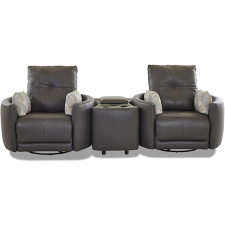 2-Seat Reclining Set with Console
