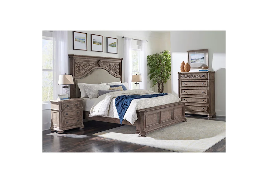 Cardoso Queen Bedroom Group  by Klaussner International at Pilgrim Furniture City