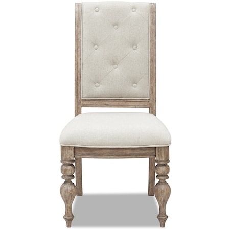 Traditional Tufted Side Chair 