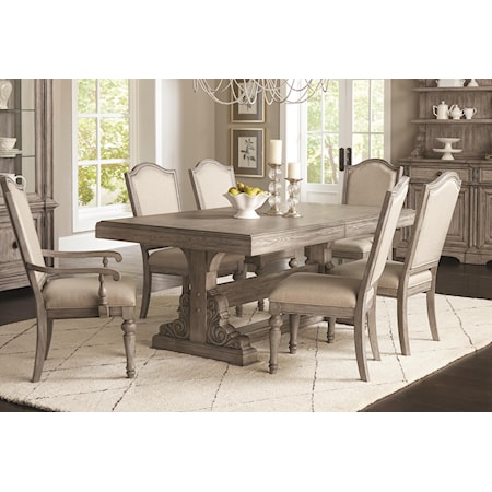 5 Piece Dining Set Includes Table And 4 Side