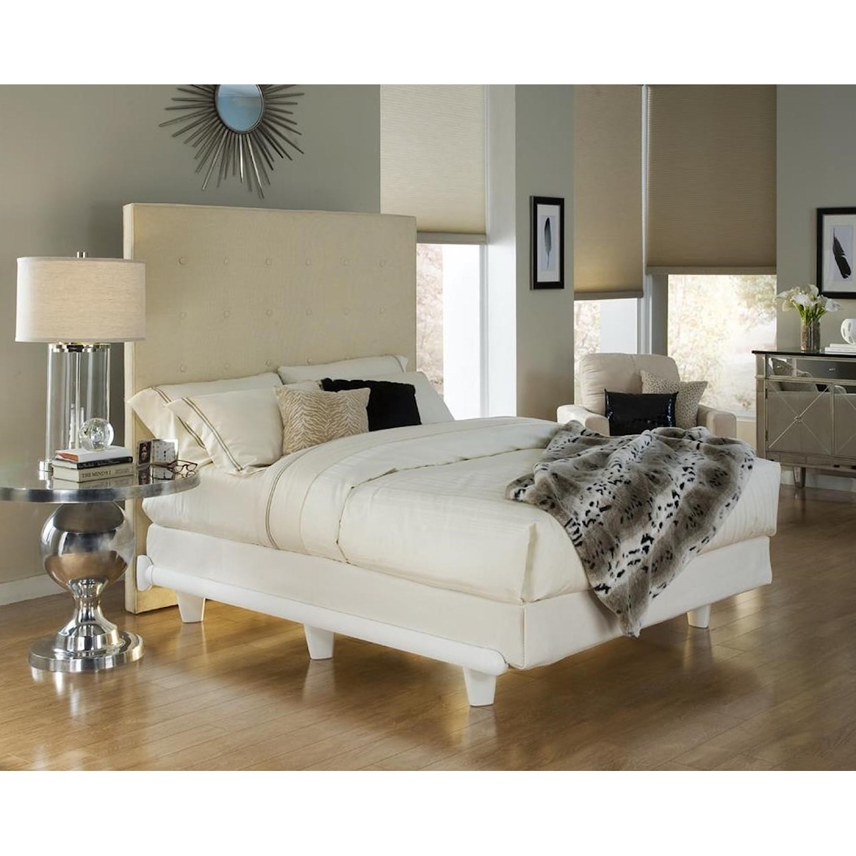 Knickerbocker emBrace emBrace California King Bed Frame - White