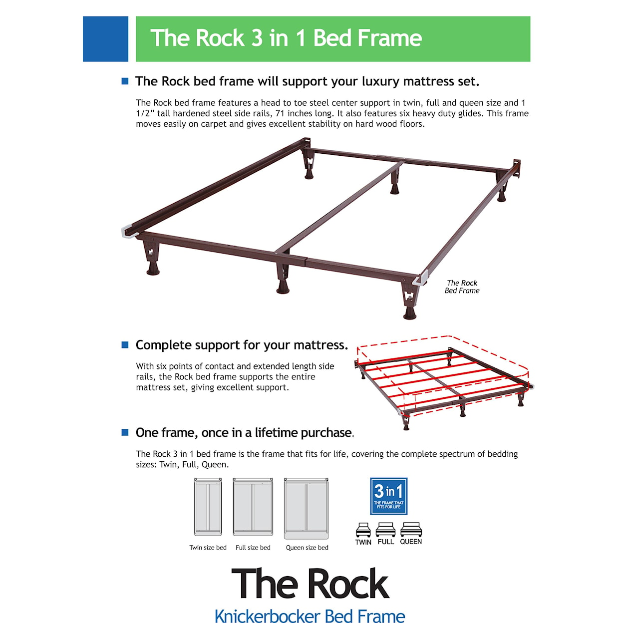 Knickerbocker Bed Frames The Rock Bed Frame