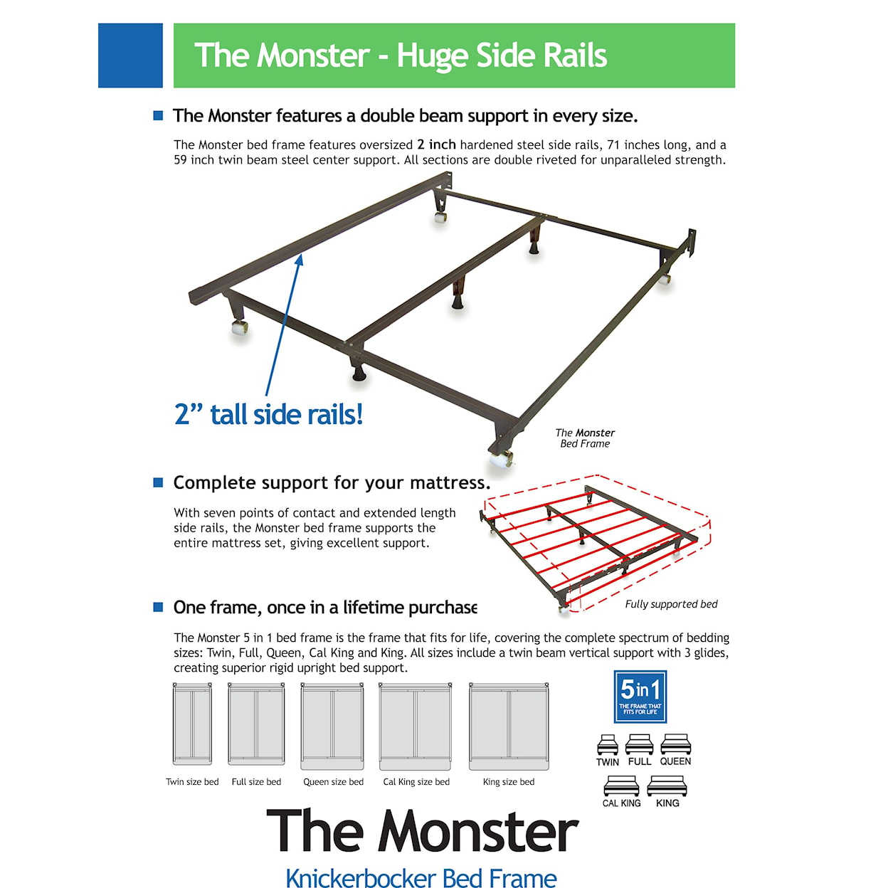 Knickerbocker Bed Frames Monster Bed Frame